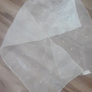 Victoria's Secret Sheer White Scarf